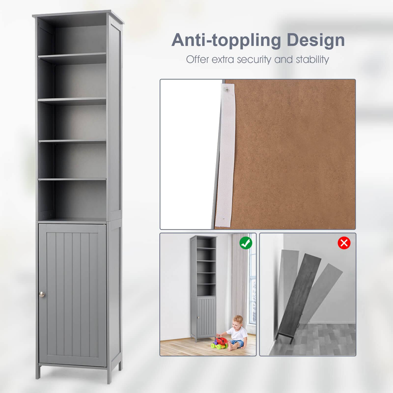 Anti-toppling Design Offer extra security and stability