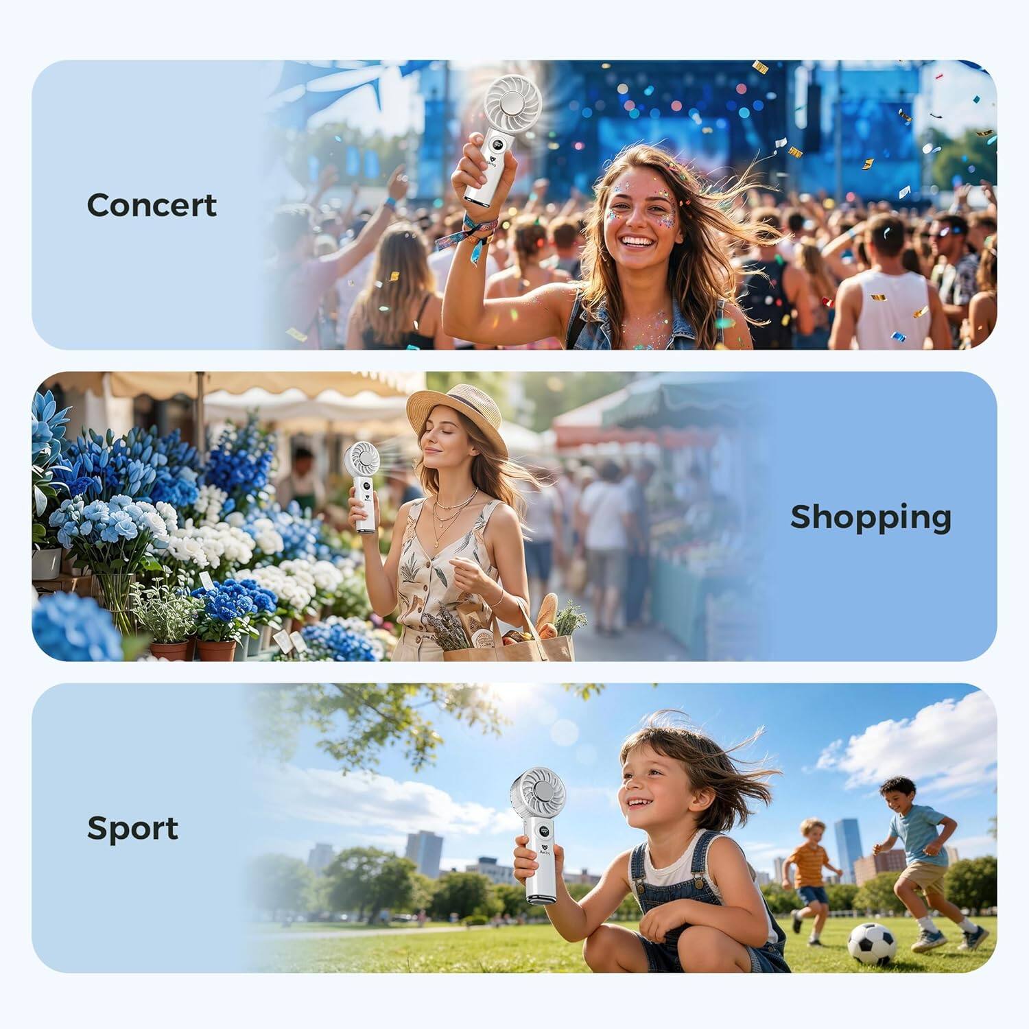 Concert  
Shopping  
Sport