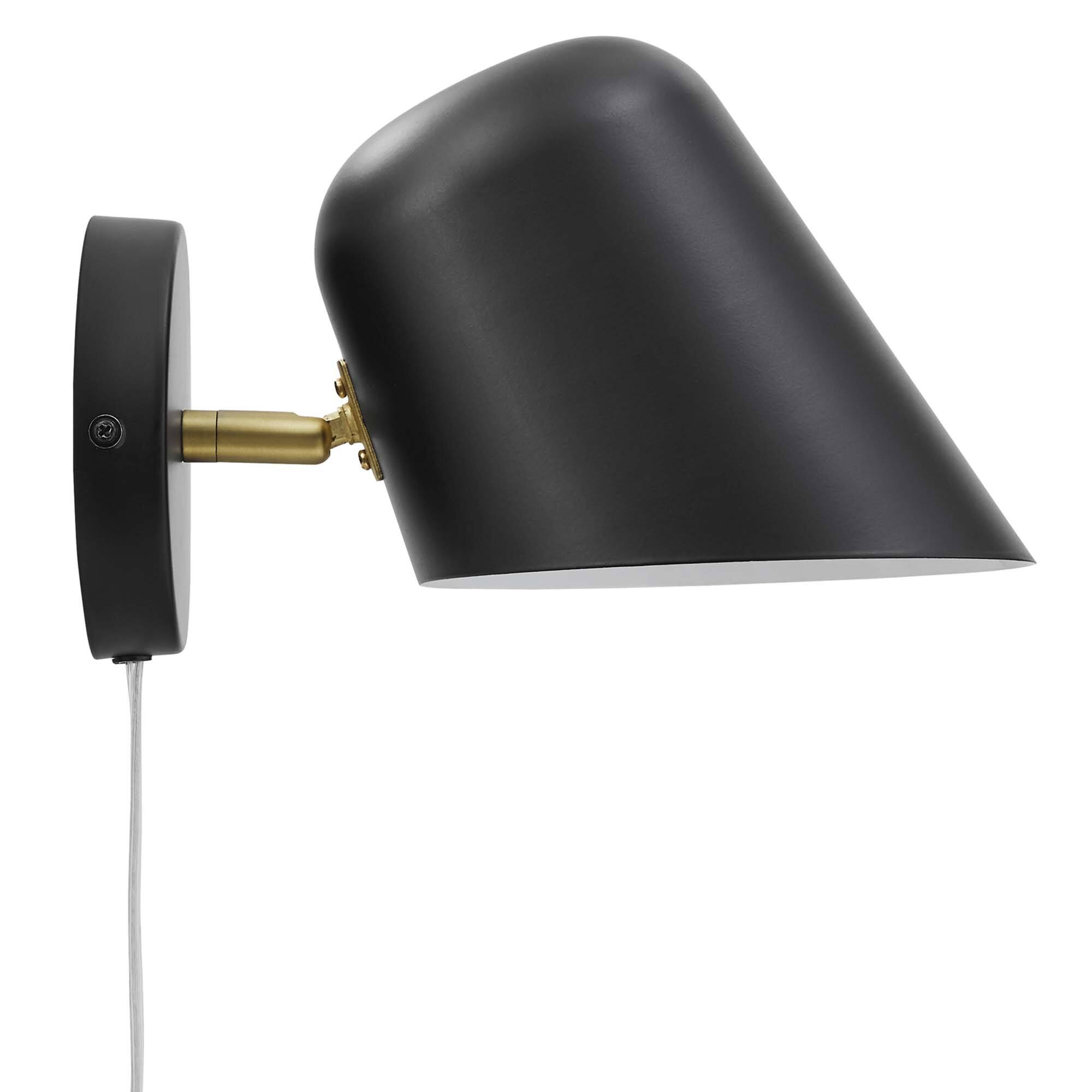 Alt View 2. Modway - Briana Swivel Wall Sconce by Modway - Black.