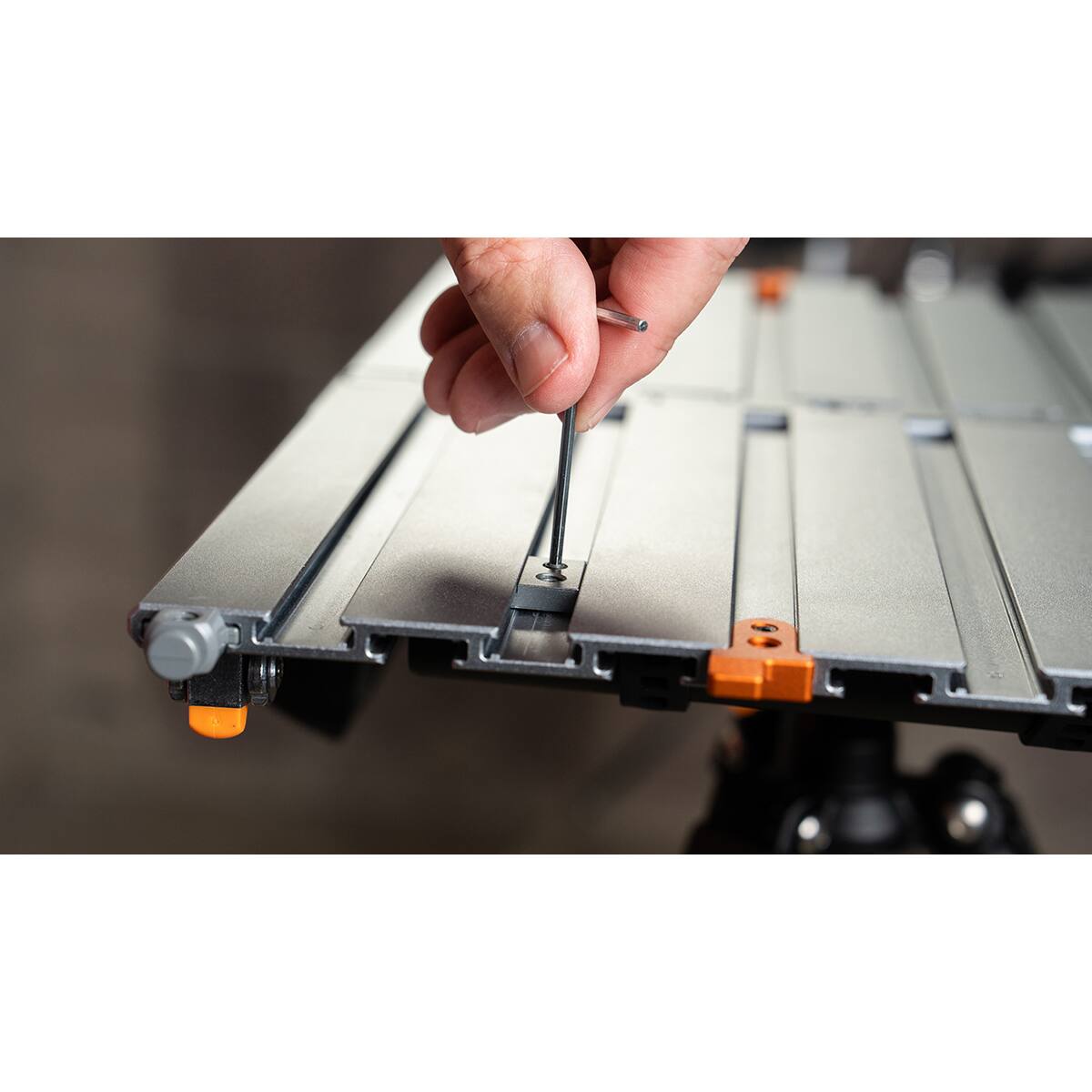Alt View 5. Tether Tools - Tether Tools 1/4"-20 Thread Accessory Mount for AeroTrac Workstation, 3-Pack - Silver.