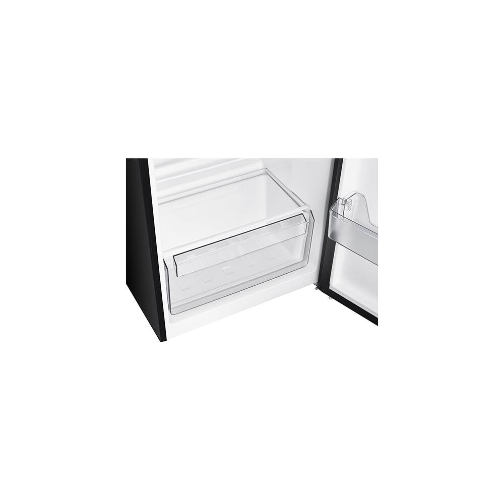 Left. Premium Levella - 7.3 CuFt Top Freezer Refrigerator in Stainless Steel with Three Door Balconies - Stainless Steel.