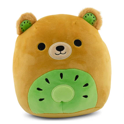 Front. Kellytoy - Squishmallows Fruit Hybrid Squad 8 Inch Plush | Mitchard The Kiwi Bear - Green.