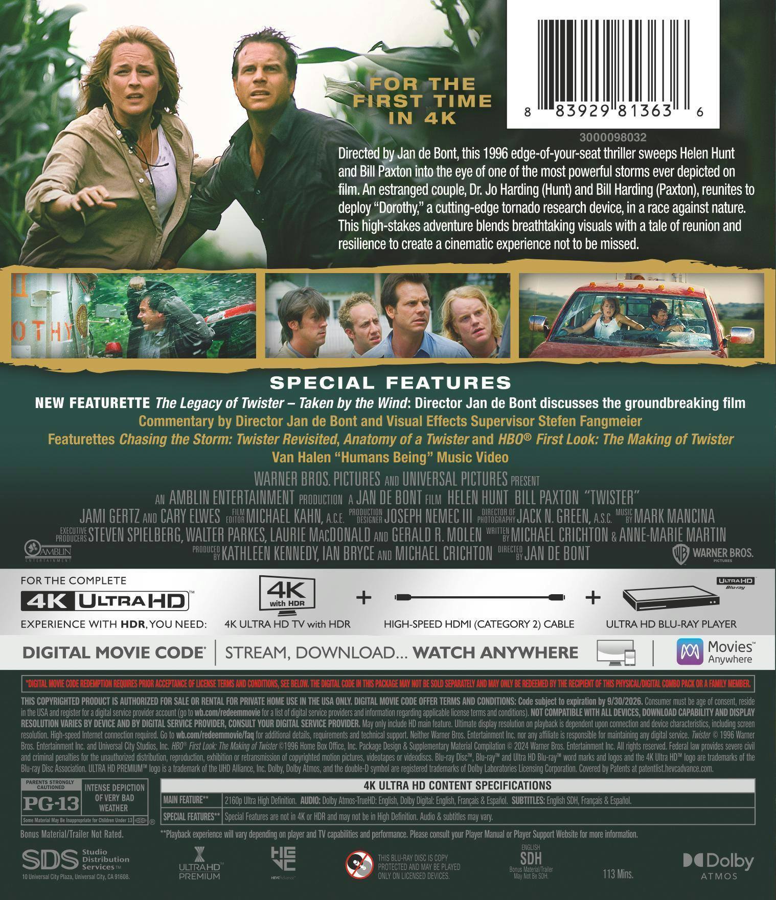 Back. Twister (4K Ultra HD) [UHD].