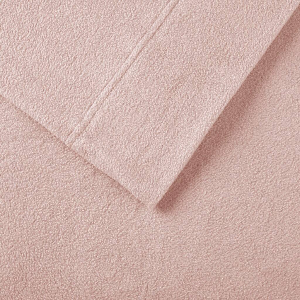 Alt View 5. Gracie Mills - Gracie Mills Lenora Microfleece Cozy Sheet Set - Blush.