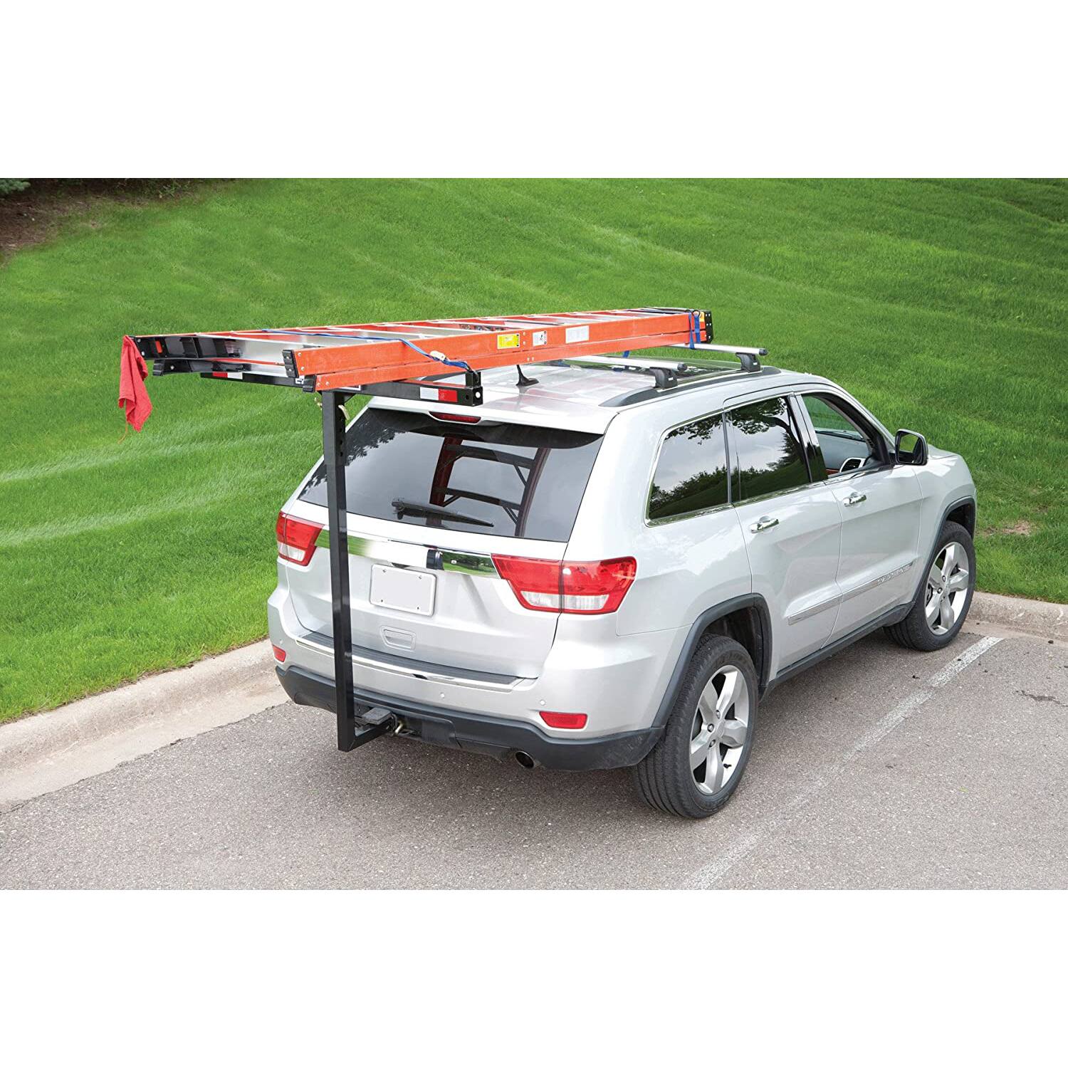 Alt View 7. Seek Thermal - SEEK Adjustable Hitch Mounted Steel Load Extender for Canoes & Kayaks, Black - Black.