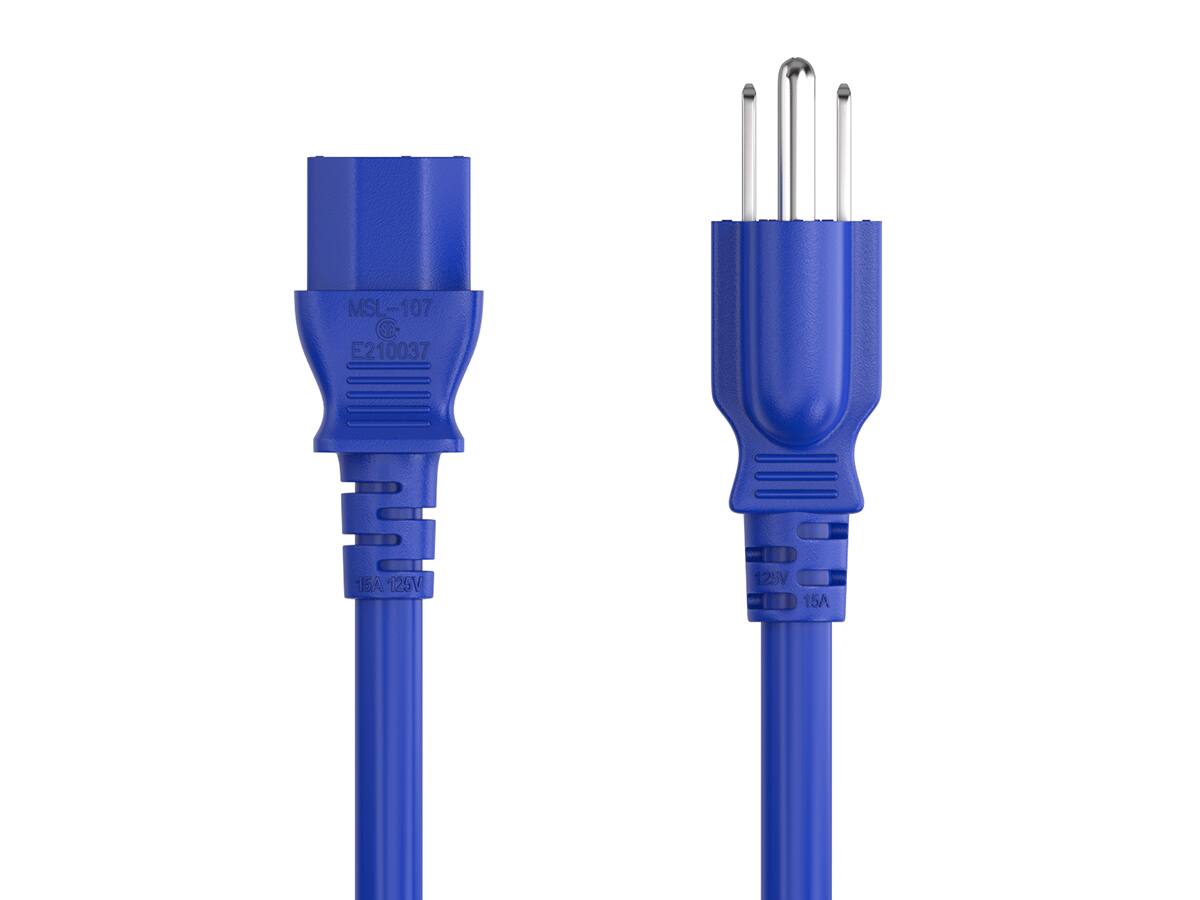 Cable Leader 14 AWG Heavy Duty Computer Power Cord, NEMA 5 15P to IEC ...