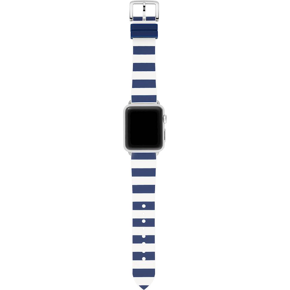 kate spade new york Silicone Watch Strap for Apple Watch® 38mm and 40mm  Navy Stripe KSS0014 - Best Buy