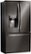 Angle Zoom. LG - 26.2 Cu. Ft. French Door Smart Wi-Fi Enabled Refrigerator with Dual Ice Maker - Black stainless steel.