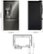 Left. LG - 26.2 Cu. Ft. French Door Smart Refrigerator with Dual Ice Maker - PrintProof Black Stainless Steel.