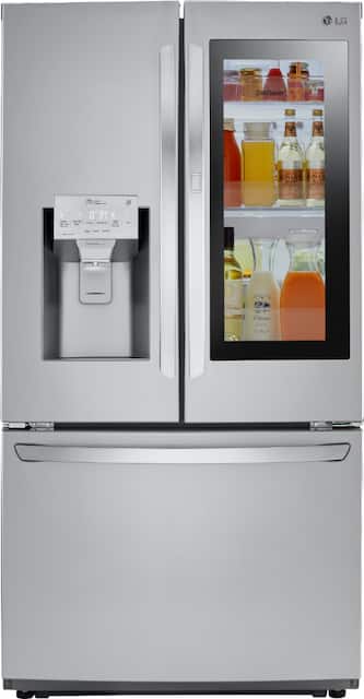 Lg 26 Cu Ft French Instaview Door In Door Refrigerator With Wifi And Dual Ice Maker Stainless Steel Lfxs26596s Best Buy