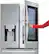 Alt View 34. LG - 26 Cu. Ft. French Door-in-Door Smart Refrigerator with Dual Ice Maker - Stainless Steel.