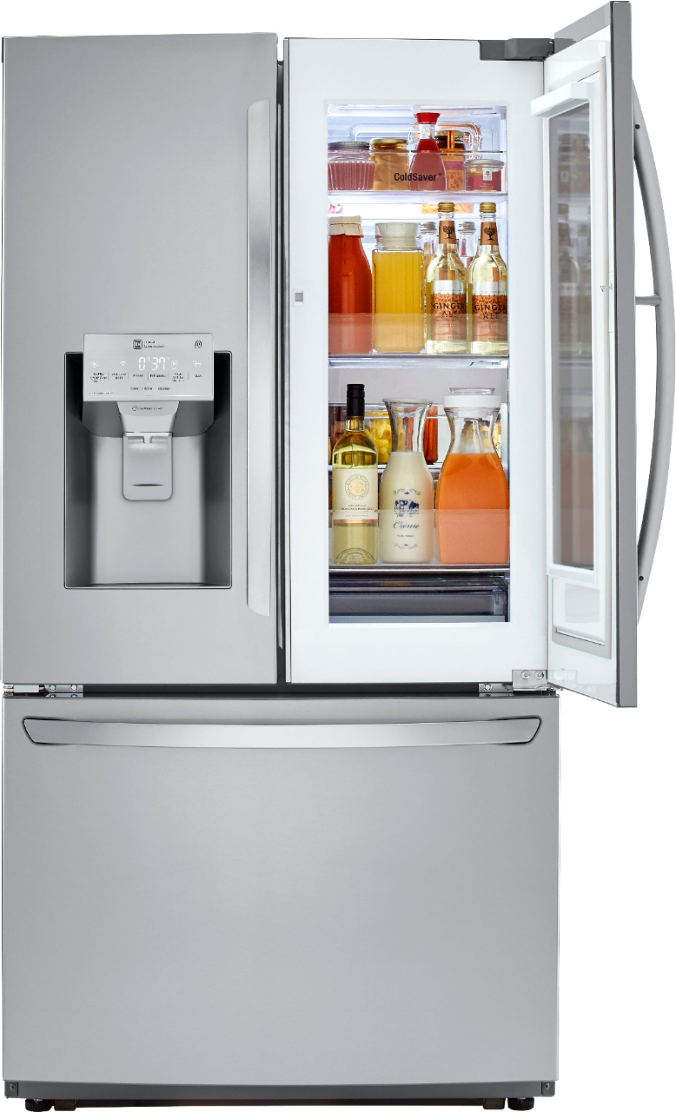 LG 26 Cu. Ft. French InstaView DoorinDoor Refrigerator with Wifi and Dual Ice Maker Stainless