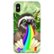 Front Zoom. ArtsCase - StrongFit Designers Sloth Spitting Rainbow Colors by BluedarkArt Case for Apple® iPhone® X and XS - Yellow/Red/Purple/Green/Gray/Blue/Black.