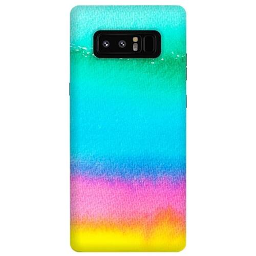 Front. ArtsCase - StrongFit Designers Rainbow by Uma Prabhakar Gokhale Case for Samsung Galaxy Note8 - Yellow/Purple/Green/Blue.