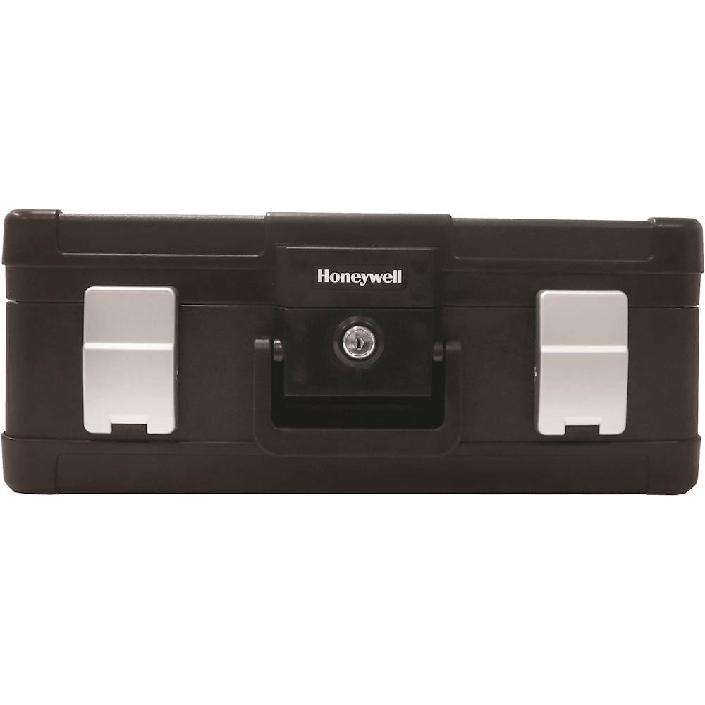 Honeywell - 0.39 Cu. Ft. Fire- and Water-Proof Hanging File Chest with Key Lock - Black
