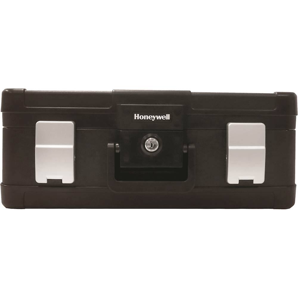 Front. Honeywell - 0.39 Cu. Ft. Fire- and Water-Proof Hanging File Chest with Key Lock - Black.