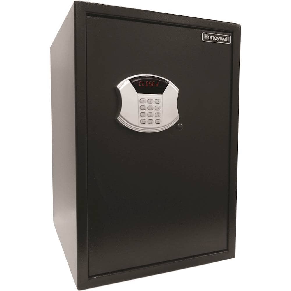 Front. Honeywell - 2.86 Cu. Ft. Safe for Valuables with Electronic Keypad Lock - Black.