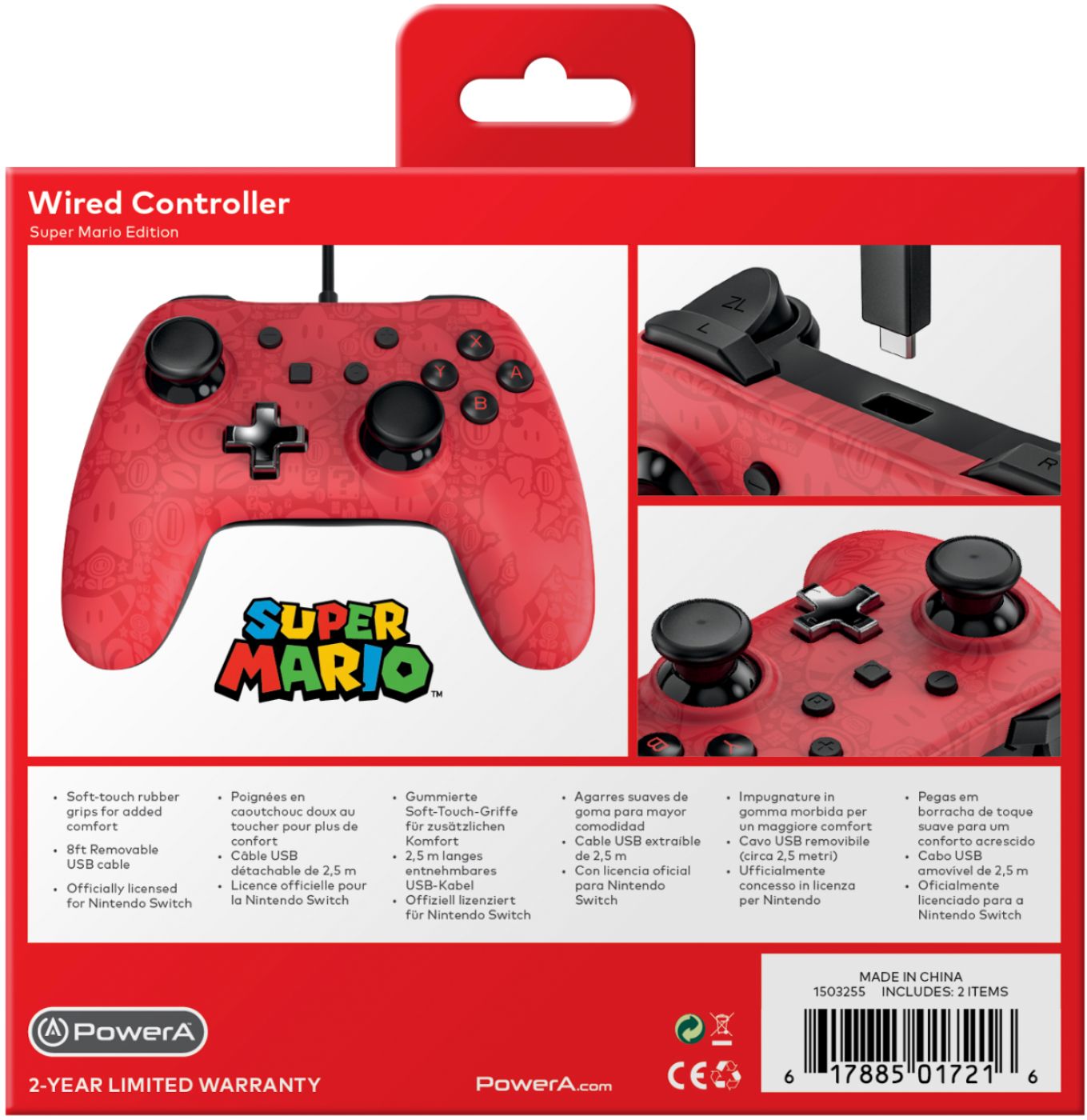 Best Buy: PowerA Wired Controller for Nintendo Switch Super Mario 