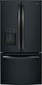 GE - 36 in. Wide 25.6 Cu. Ft. French Door Refrigerator with In-the-Door Ice Maker - Black Slate