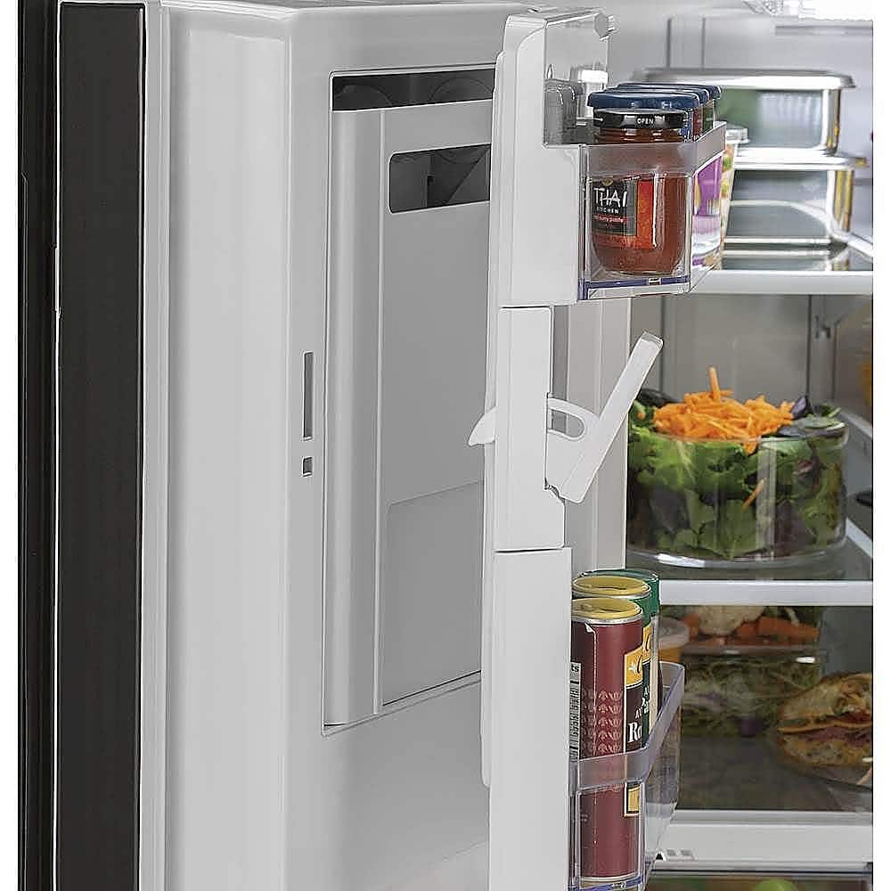 Alt View 11. GE - 25.6 Cu. Ft. French Door Refrigerator - Black Slate.