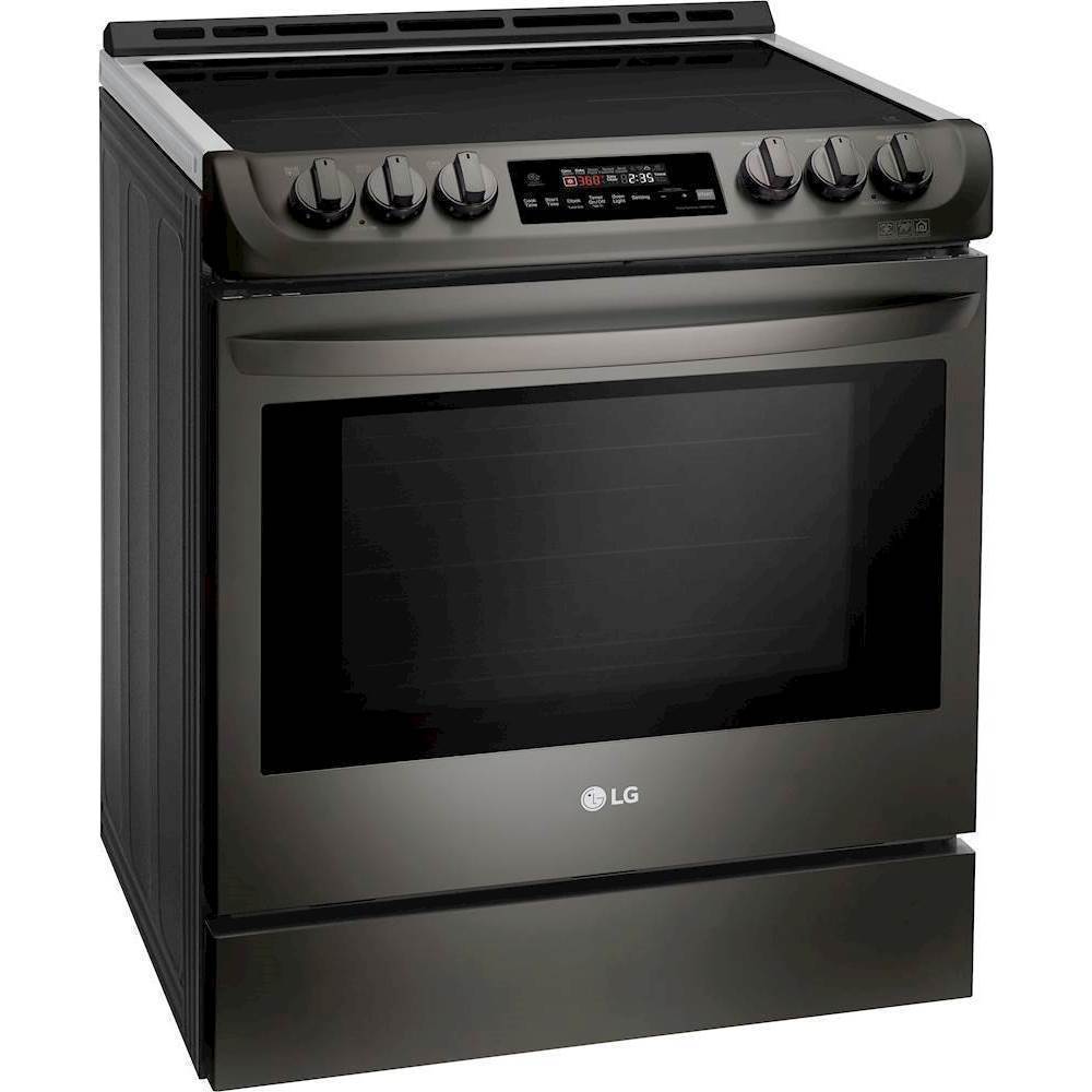Angle View: Fisher & Paykel - 4 Cu. Ft. Self-Cleaning Freestanding Dual Fuel Convection Range - Stainless steel