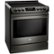 Angle Zoom. LG - 6.3 Cu. Ft. Self-Cleaning Slide-In Electric Induction Smart Wi-Fi Range with ProBake Convection - Black stainless steel.