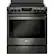 Front. LG - 6.3 Cu. Ft. Slide-In Electric Induction True Convection Range with EasyClean and SmoothTouch Glass Controls - PrintProof Black Stainless Steel.