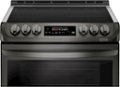 Alt View Zoom 11. LG - 6.3 Cu. Ft. Self-Cleaning Slide-In Electric Induction Smart Wi-Fi Range with ProBake Convection - Black stainless steel.