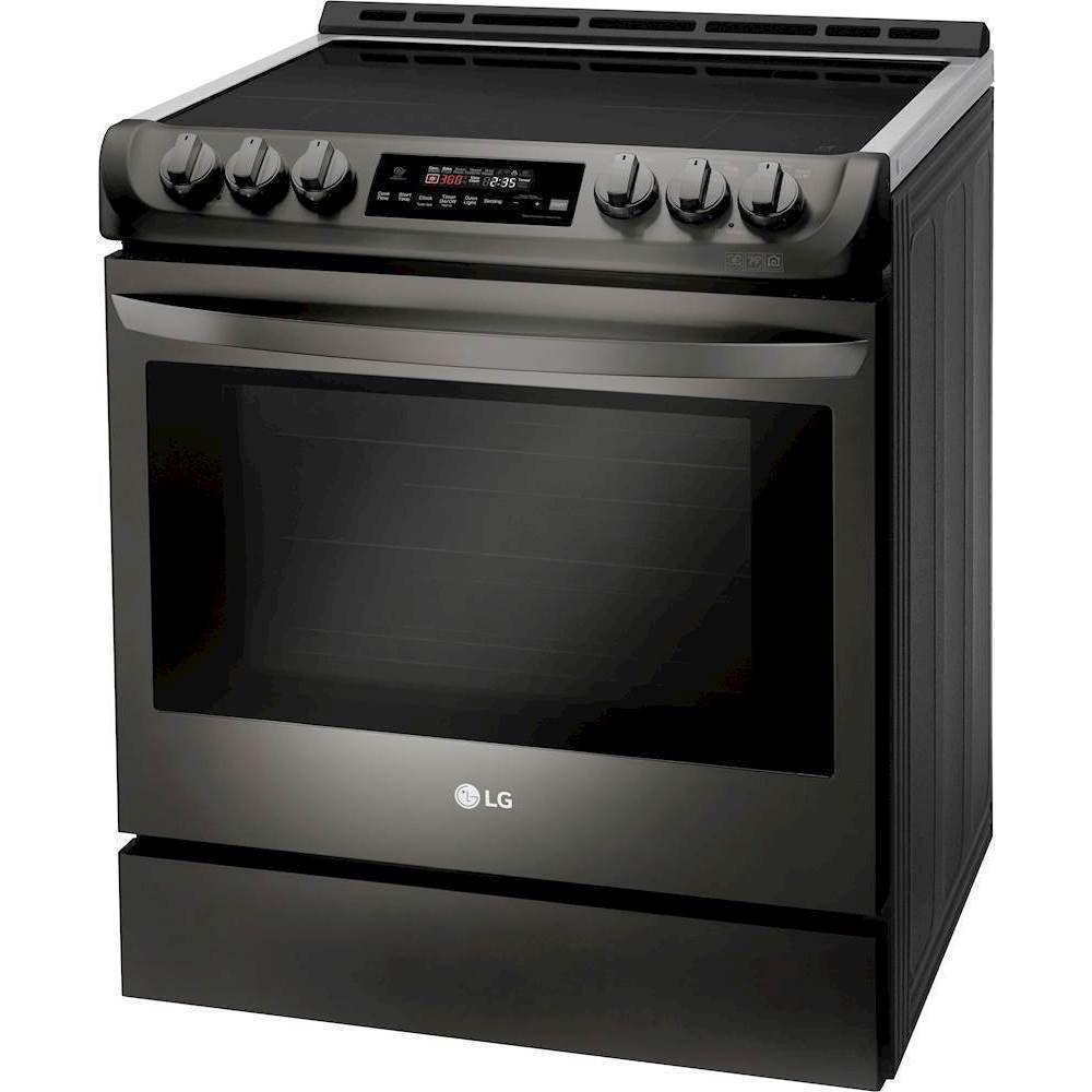 Left View: Fisher & Paykel - 4 Cu. Ft. Self-Cleaning Freestanding Dual Fuel Convection Range - Stainless steel