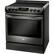 Left. LG - 6.3 Cu. Ft. Slide-In Electric Induction True Convection Range with EasyClean and SmoothTouch Glass Controls - PrintProof Black Stainless Steel.