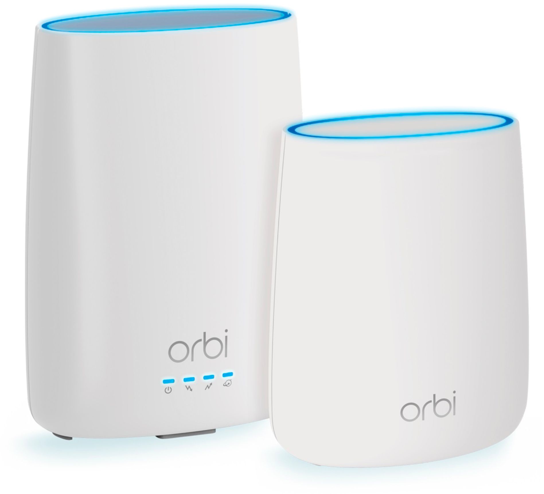 NETGEAR - Orbi Tri-Band AC2200 Mesh WiFi System with 32 x 8 DOCSIS 3.0 Cable Modem built-in (2-Pack) - White