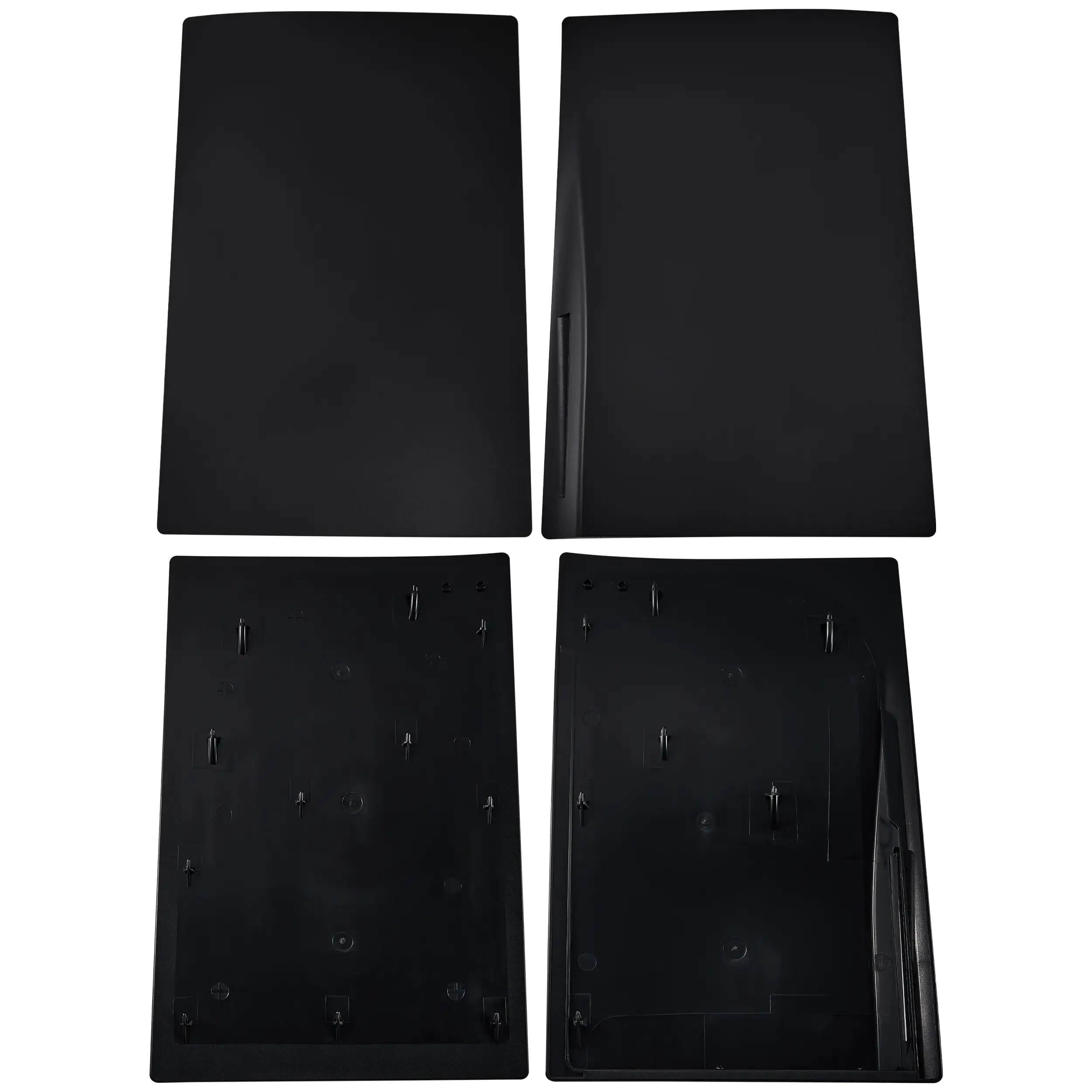 Alt View 3. MobileSentrix - Faceplate Covers (Top & Bottom) Replacement Compatible For PlayStation 5 (1000 / 1100 / 1200) - Black - Black.