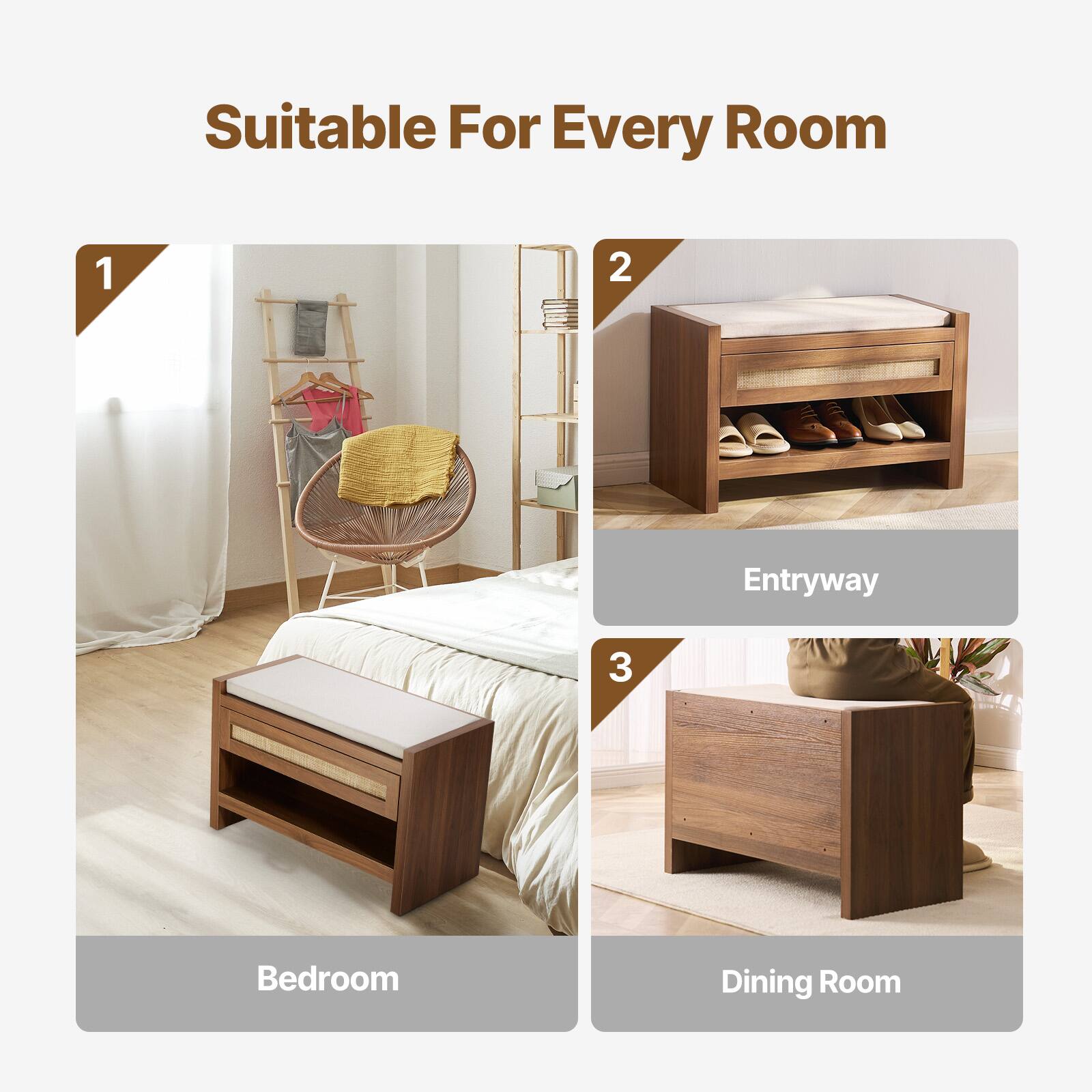Suitable For Every Room

1. Bedroom
2. Entryway
3. Dining Room