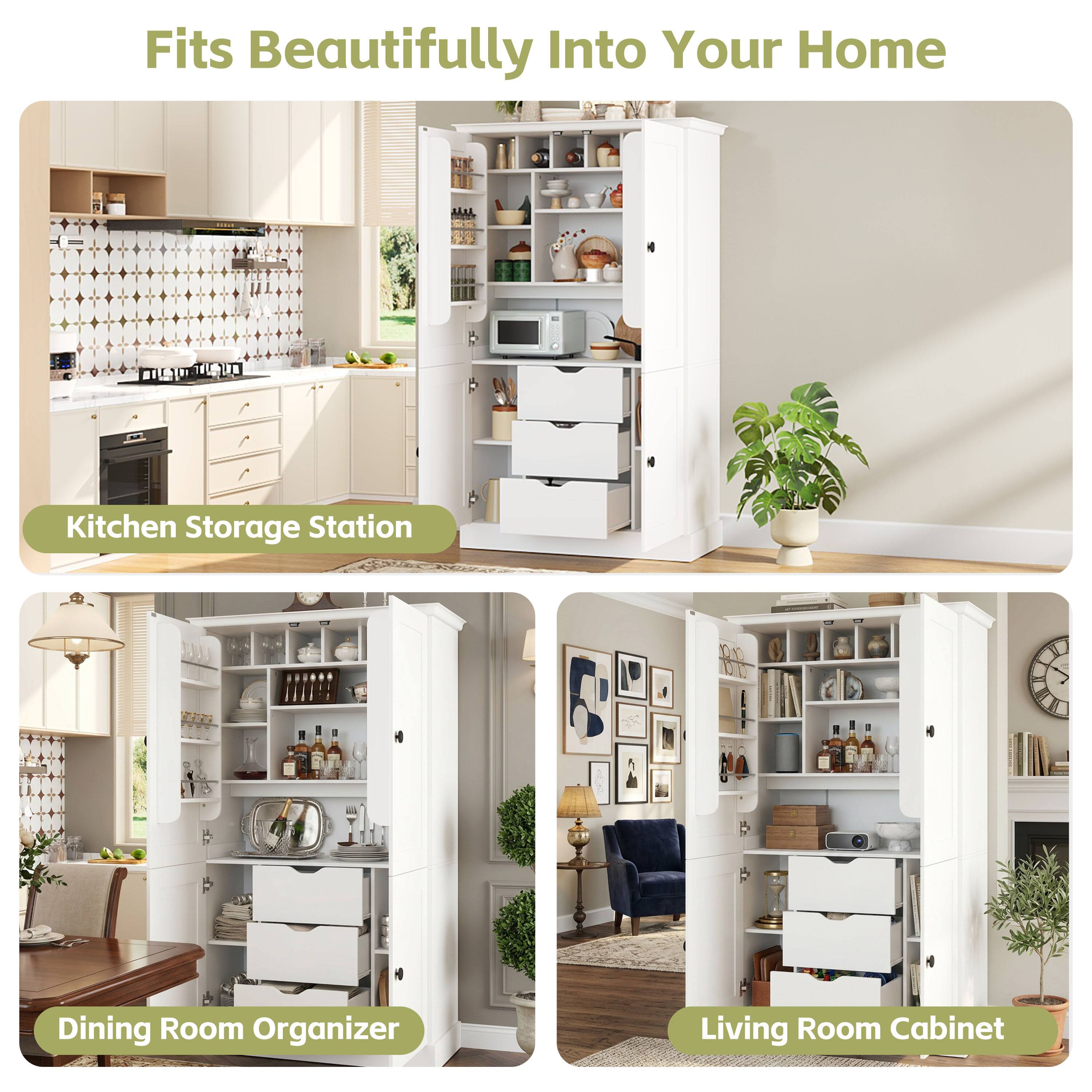 Fits Beautifully Into Your Home

Kitchen Storage Station

Dining Room Organizer

Living Room Cabinet
