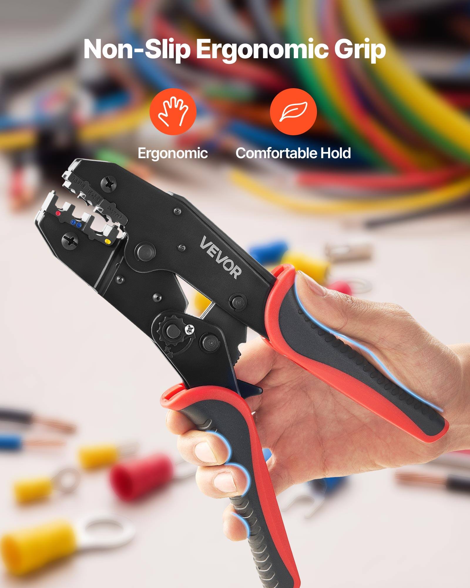 Non-Slip Ergonomic Grip

Ergonomic
Comfortable Hold

VEVOR