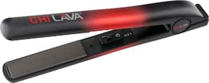 CHI - Volcanic Lava Ceramic Flat Iron - Black/Red - Angle_Zoom