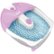 Angle Zoom. Conair - Foot Spa With Vibration & Heat - White/Purple.