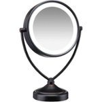 Angle Zoom. Conair - Illuminations 1x/10x Fluorescent Vanity Mirror - Oiled Bronze.