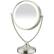 Left. Conair - Illuminations 1x/10x Fluorescent Vanity Mirror - Satin Nickel.