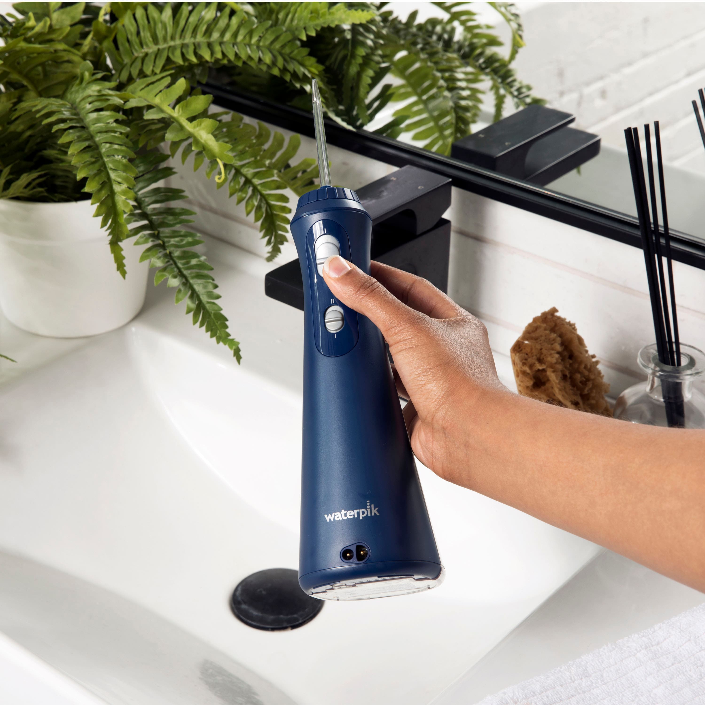 Alt View 15. Waterpik - Cordless Plus Water Flosser - Blue.