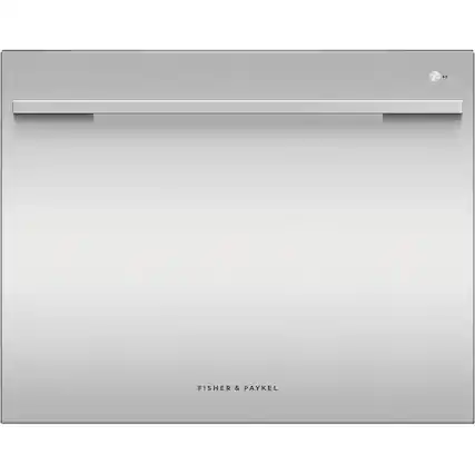 Front. Fisher & Paykel - 24" Front Control Tall Tub Built-In Dishwasher - Stainless Steel.