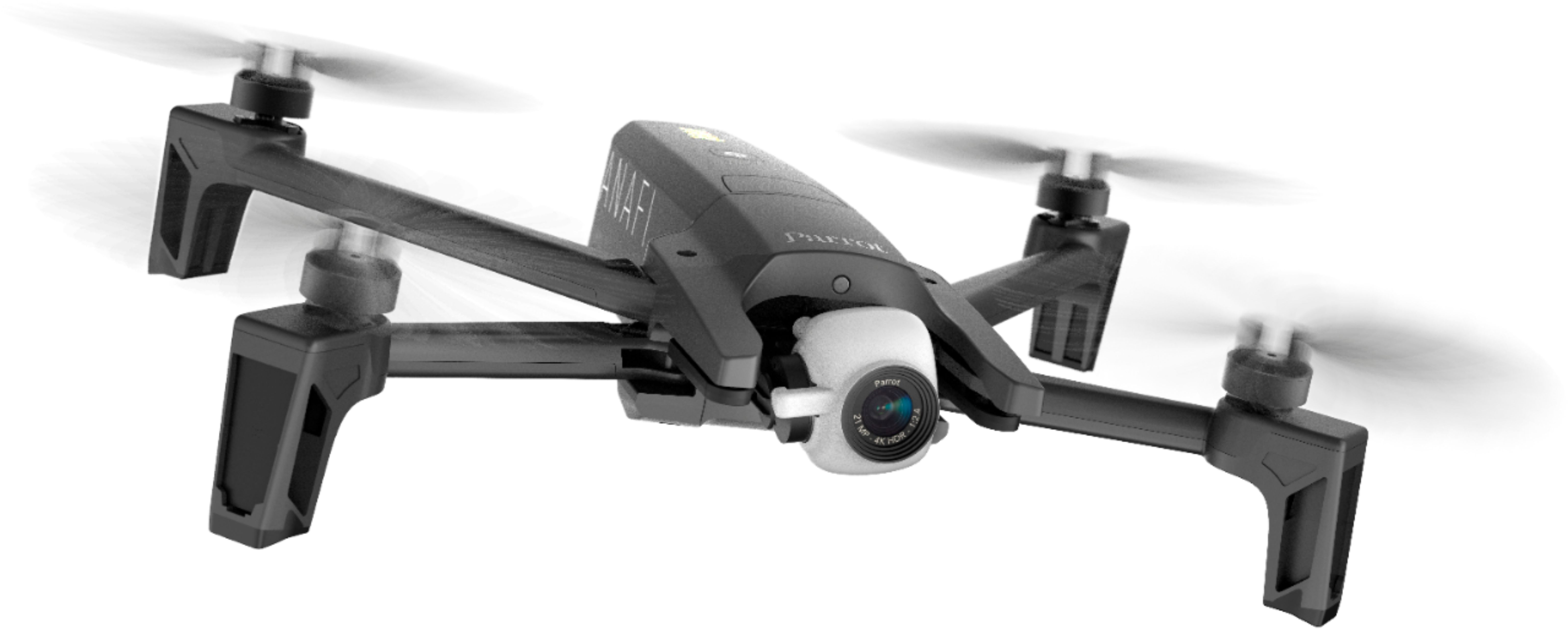 Angle View: Parrot - ANAFI 4K Quadcopter with Remote Controller - Black