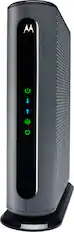 Front. Motorola - MB7621 24x8 DOCSIS 3.0 Cable Modem 1029 Mbps - Black.