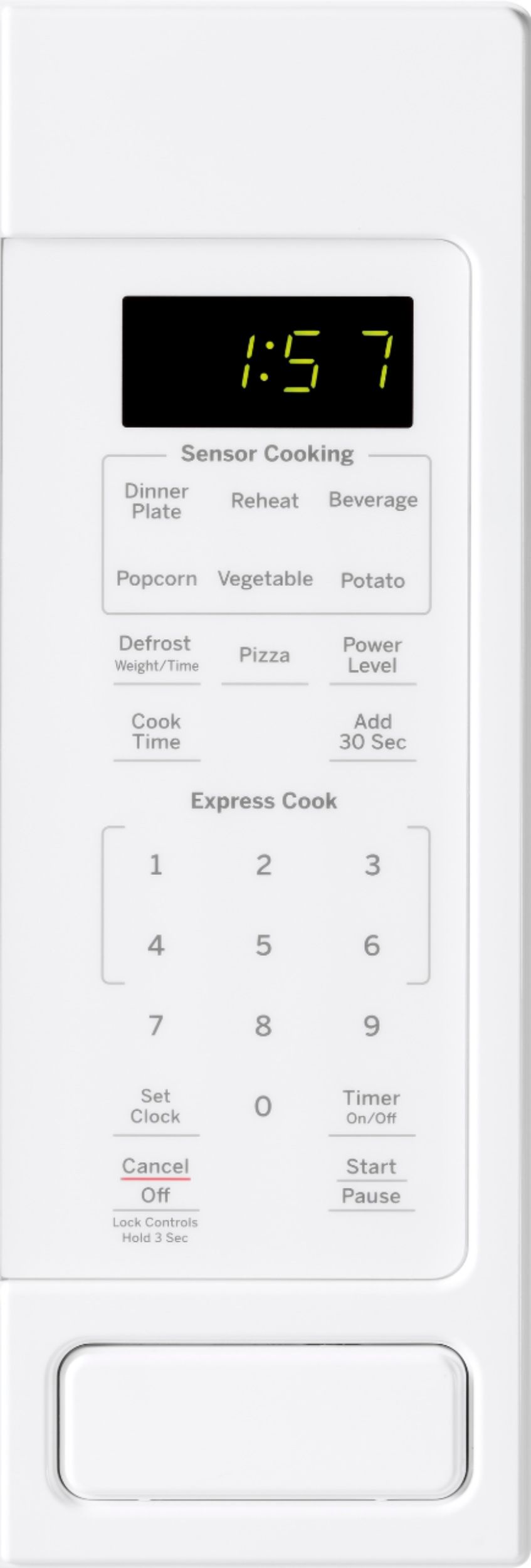 GE JES1657DMWW 1.6 cu.ft. White Countertop Microwave