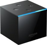 Front. Amazon - Fire TV Cube: Hands-Free Streaming Media Player with Alexa and 4K Ultra HD - Black.