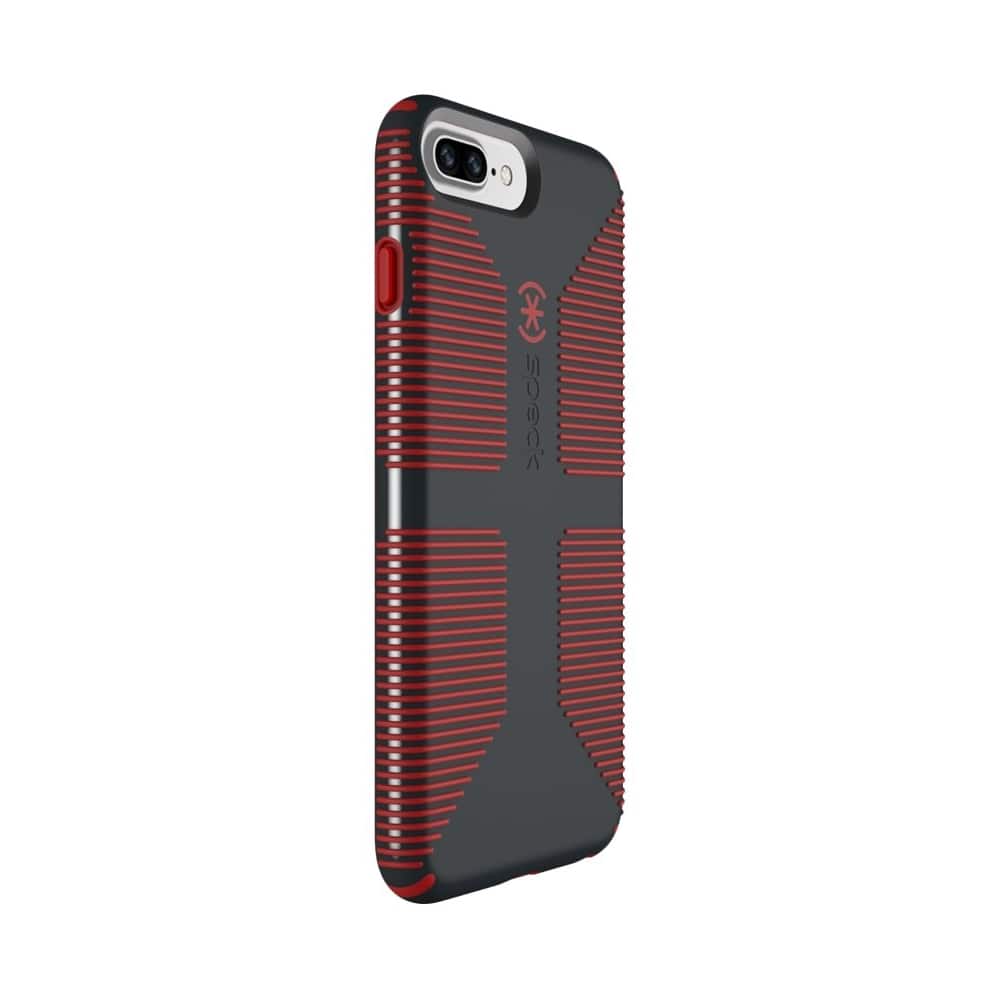 candyshell grip case for apple iphone 6 plus, 6s plus, 7 plus and 8 plus - charcoal gray/dark poppy red candyshell grip case for apple iphone 6 plus, 6s plus, 7 plus and 8 plus - charcoal gray/dark poppy red