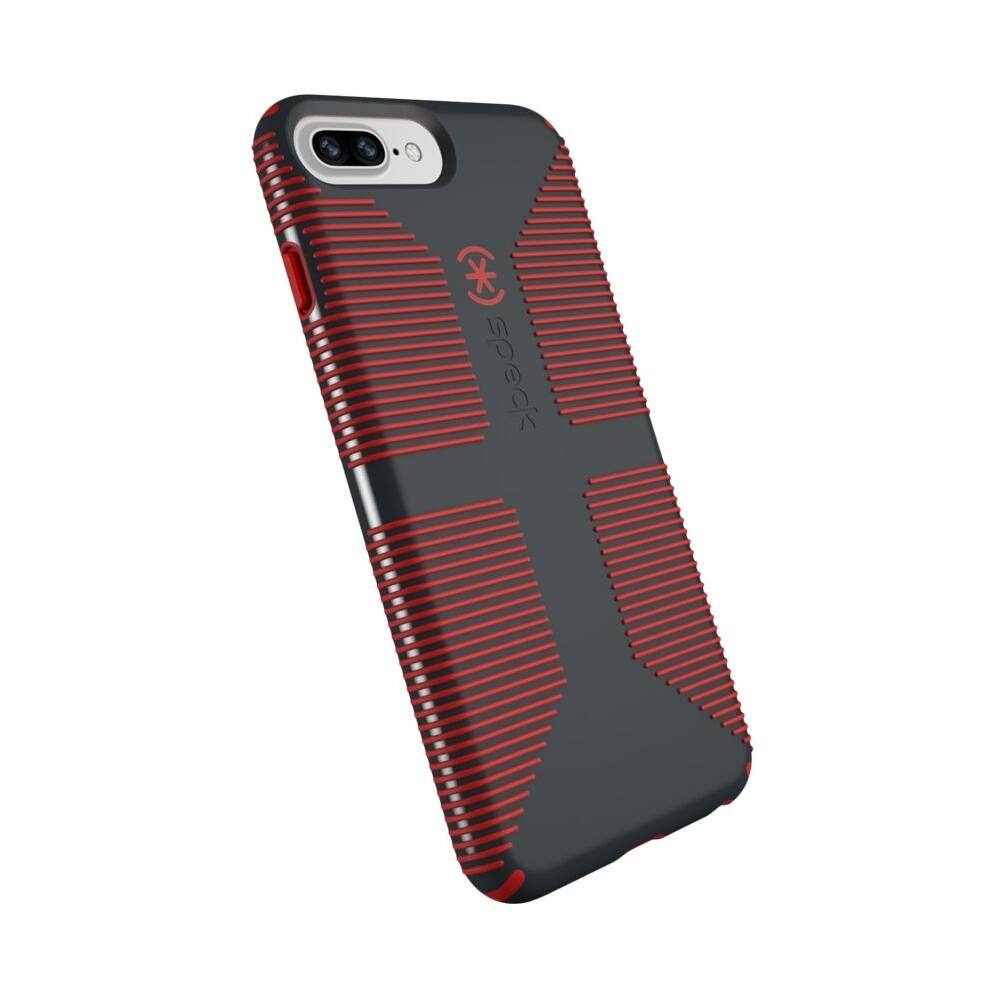 candyshell grip case for apple iphone 6 plus, 6s plus, 7 plus and 8 plus - charcoal gray/dark poppy red candyshell grip case for apple iphone 6 plus, 6s plus, 7 plus and 8 plus - charcoal gray/dark poppy red