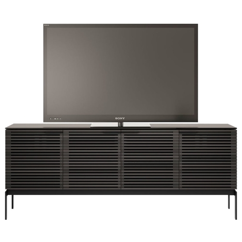 BDI - Corridor TV Cabinet for Most Flat-Panel TVs Up to 80" - Charcoal Stained Ash
