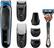 Angle. Braun - Multigroom 3045 Trimmer with 4 Guide Combs - Black/Blue.