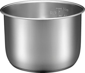 Insignia™ - 6-Quart Stainless Steel Pressure Cooker Pot - Angle_Zoom